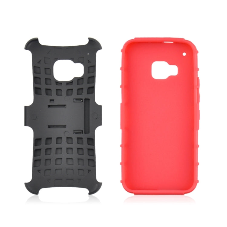 2 in 1 Tyre Texture Back Cover Protective Case with Holder for HTC One M9