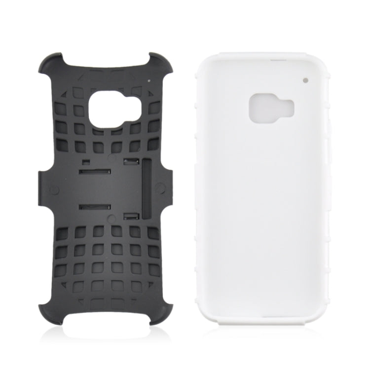 2 in 1 Tyre Texture Back Cover Protective Case with Holder for HTC One M9