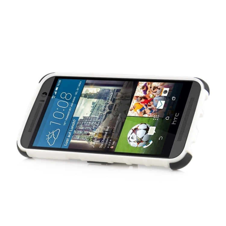 2 in 1 Tyre Texture Back Cover Protective Case with Holder for HTC One M9