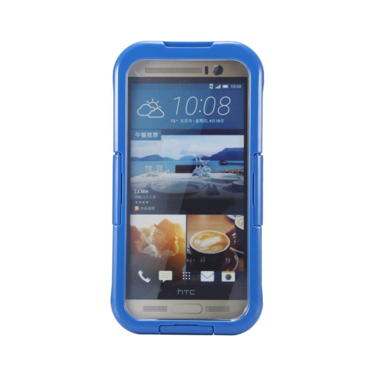 For HTC One M7 / M8 / M9 IPX8 Waterproof PVC Transparent Silicone Case with Lanyard