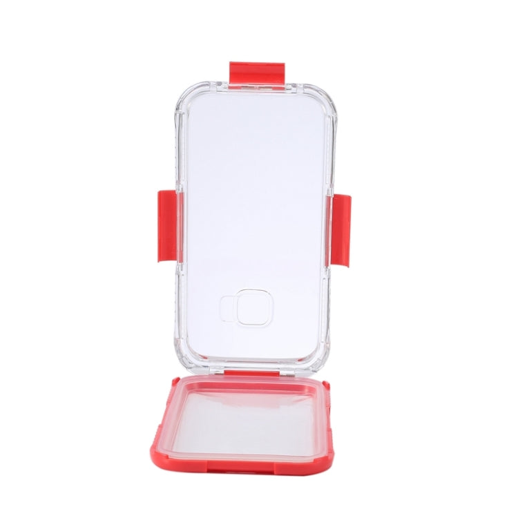 For HTC One M7 / M8 / M9 IPX8 Waterproof PVC Transparent Silicone Case with Lanyard