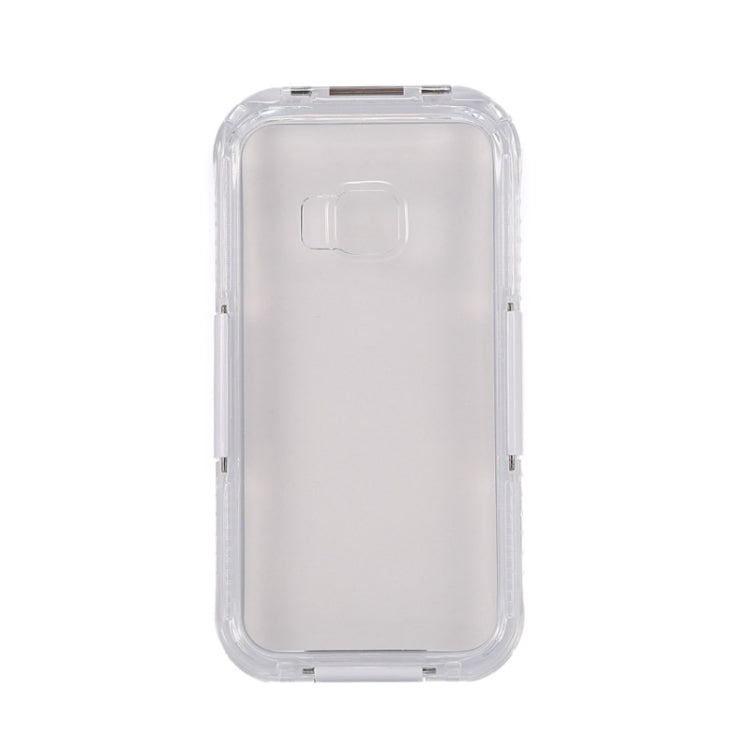 For HTC One M7 / M8 / M9 IPX8 Waterproof PVC Transparent Silicone Case with Lanyard
