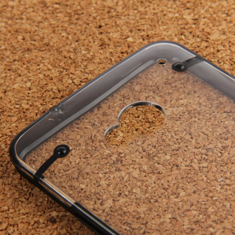 Transparent Plastic + Fluorescent Effect TPU Frame Case for HTC One M7