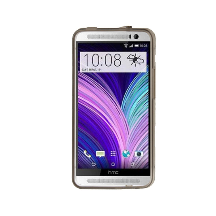Transparent Plastic + Fluorescent Effect TPU Frame Case for HTC One M7