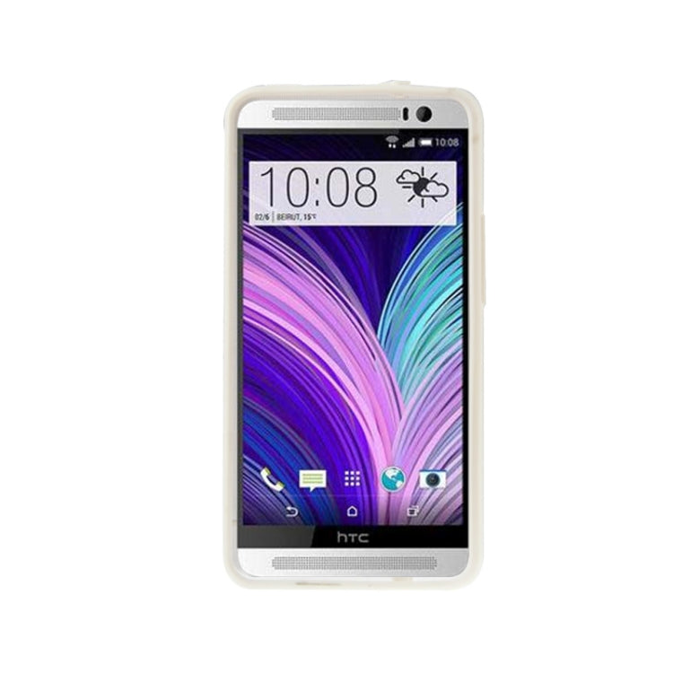 Transparent Plastic + Fluorescent Effect TPU Frame Case for HTC One M7