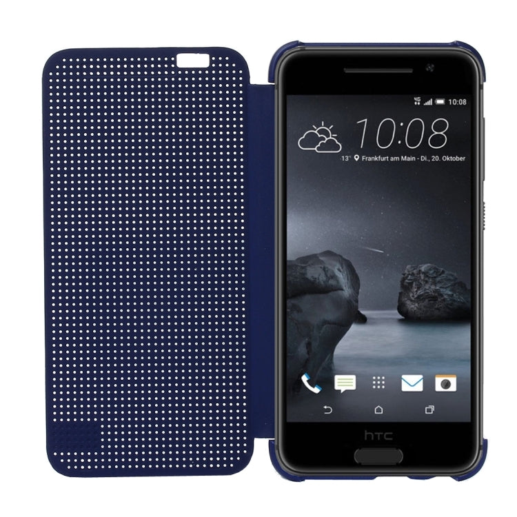 For HTC One A9 Mesh Horizontal Flip Silicon + PC Hard Case with Sleep / Wake-up Function