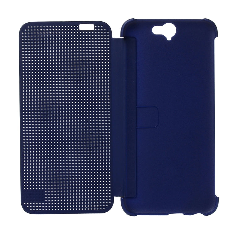 For HTC One A9 Mesh Horizontal Flip Silicon + PC Hard Case with Sleep / Wake-up Function