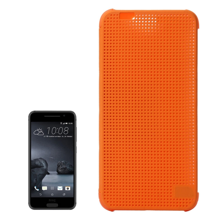 For HTC One A9 Mesh Horizontal Flip Silicon + PC Hard Case with Sleep / Wake-up Function