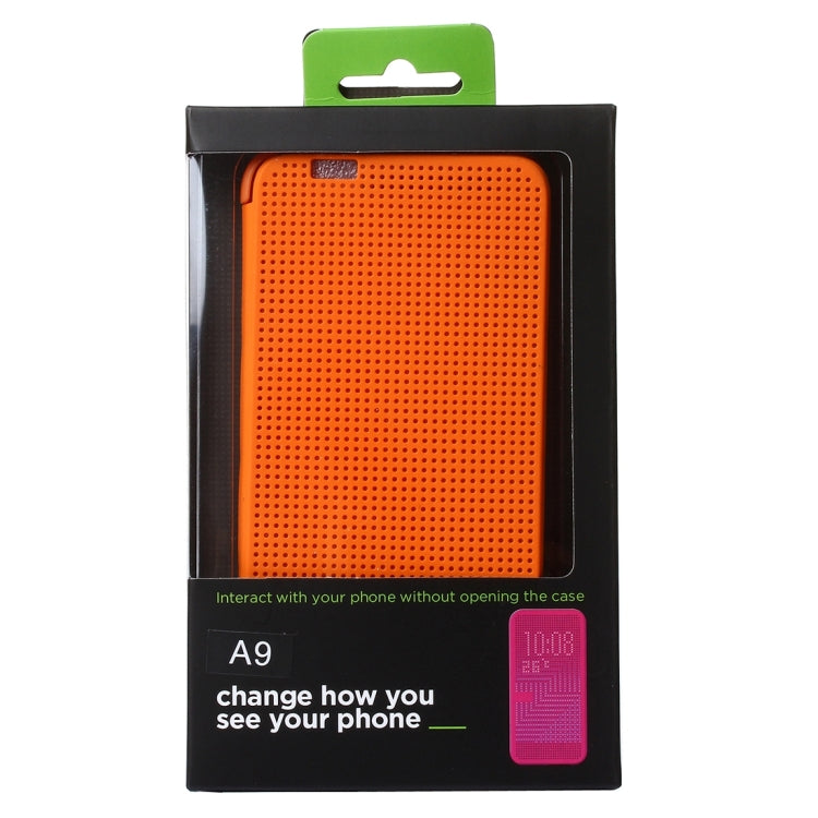 For HTC One A9 Mesh Horizontal Flip Silicon + PC Hard Case with Sleep / Wake-up Function