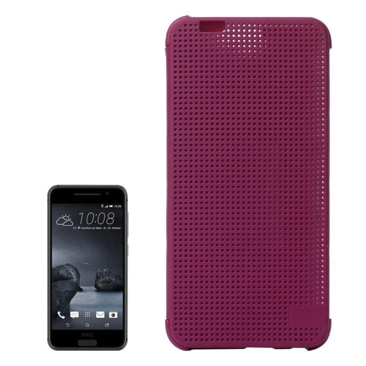 For HTC One A9 Mesh Horizontal Flip Silicon + PC Hard Case with Sleep / Wake-up Function