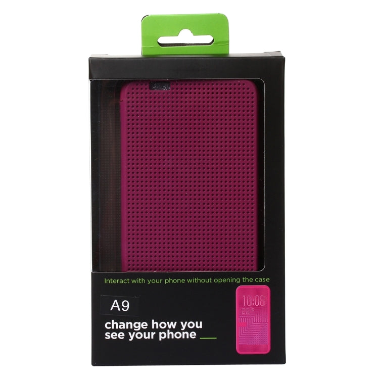 For HTC One A9 Mesh Horizontal Flip Silicon + PC Hard Case with Sleep / Wake-up Function