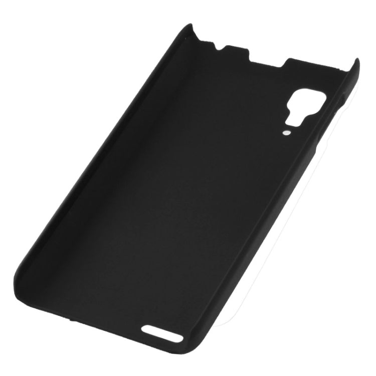 Pure Color Plastic Protective Case for Lenovo P780(Black)