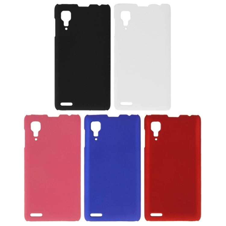 Pure Color Plastic Protective Case for Lenovo P780(Black)