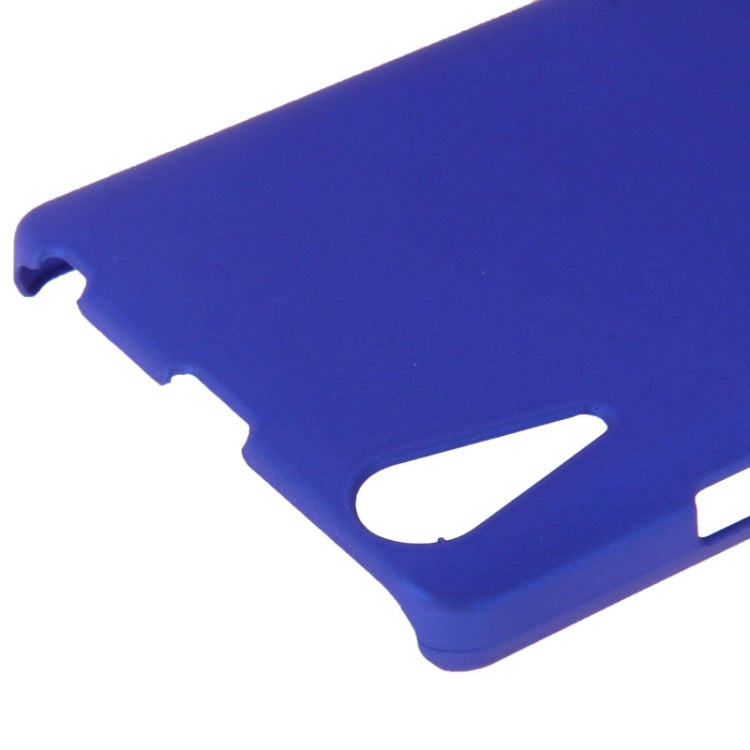 Pure Color Plastic Protective Case for Lenovo Lemon K3 / K30(Dark Blue)