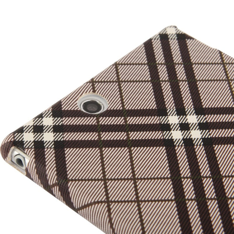 Fabric Grid Texture Skinning Plastic Case for Sony Xperia Z Ultra / XL39H