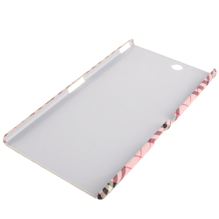 Fabric Grid Texture Skinning Plastic Case for Sony Xperia Z Ultra / XL39H