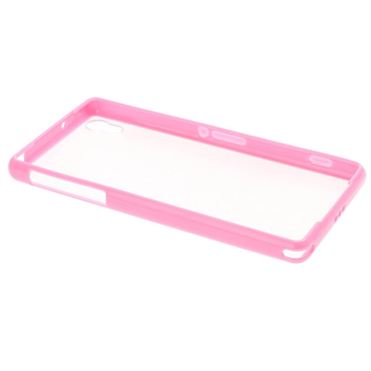 Transparent Plastic + TPU Frame Case for Sony Xperia Z1 / L39h