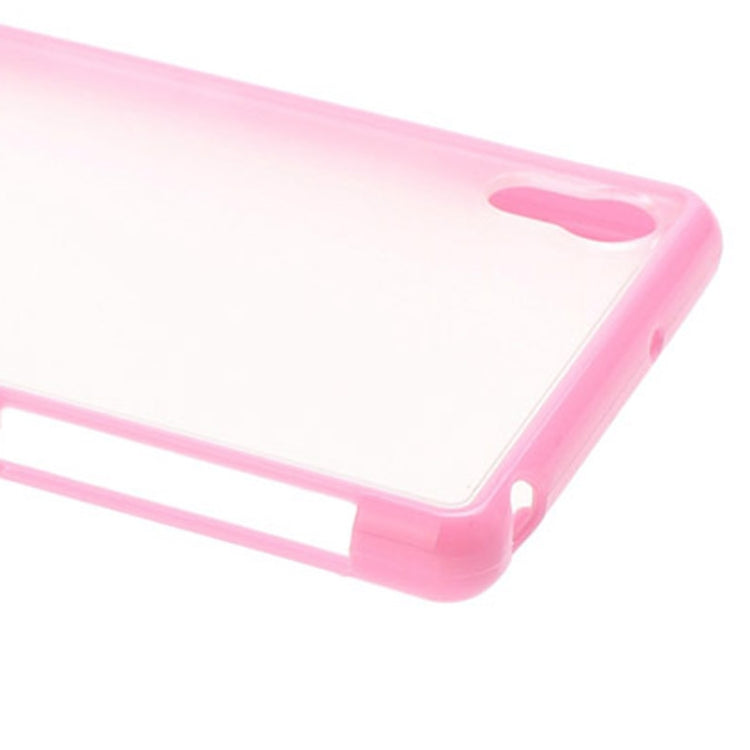 Transparent Plastic + TPU Frame Case for Sony Xperia Z1 / L39h