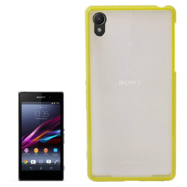 Transparent Plastic + TPU Frame Case for Sony Xperia Z1 / L39h