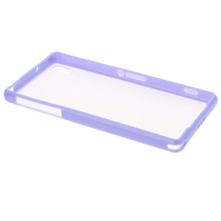Transparent Plastic + TPU Frame Case for Sony Xperia Z1 / L39h