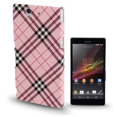 Gird Pattern Plastic Case for Sony Xperia Z / L36H / C6603