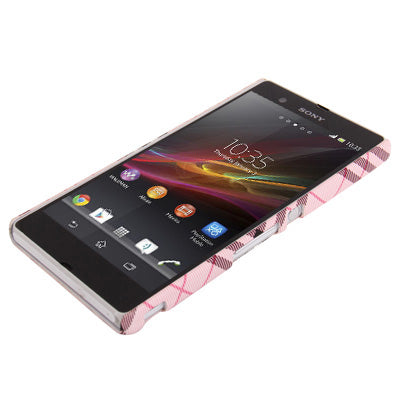 Gird Pattern Plastic Case for Sony Xperia Z / L36H / C6603