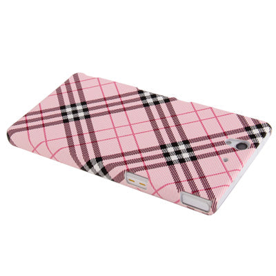 Gird Pattern Plastic Case for Sony Xperia Z / L36H / C6603