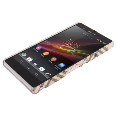 Gird Pattern Plastic Case for Sony Xperia Z / L36H / C6603