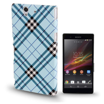 Gird Pattern Plastic Case for Sony Xperia Z / L36H / C6603