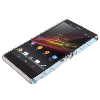 Gird Pattern Plastic Case for Sony Xperia Z / L36H / C6603