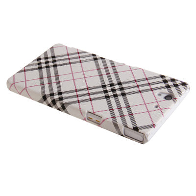 Gird Pattern Plastic Case for Sony Xperia Z / L36H / C6603