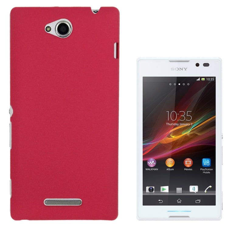 Frosted Plastic Protective Case for Sony Xperia C / S39h