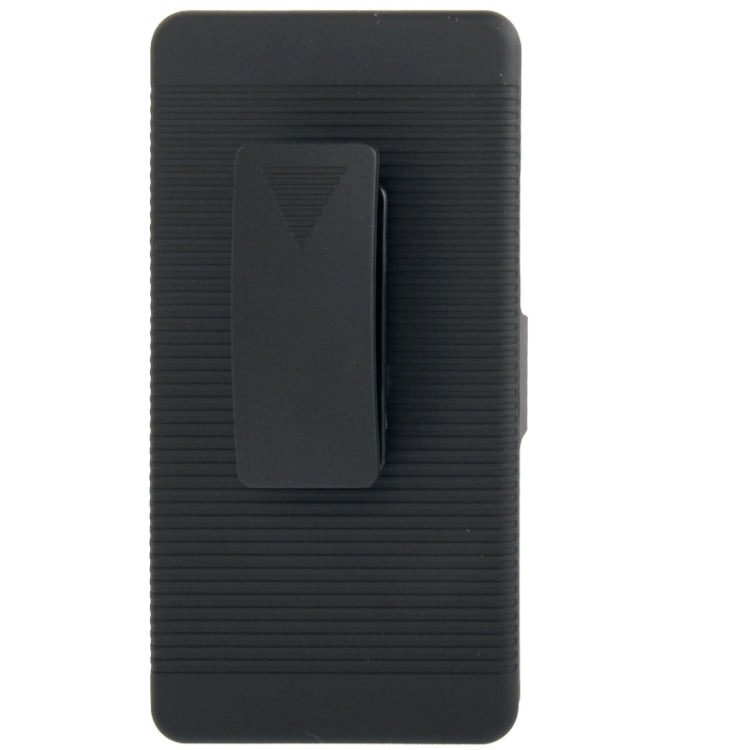 Plastic Case with 180 Degree Rotation Belt Clip Stand + Plastic Back Cover for Sony Xperia Z1 / L39h (Black)