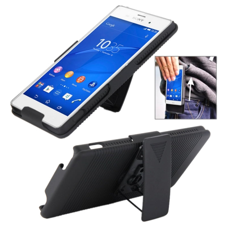 Plastic Case with 360 Degree Rotating Clip and Holder for Sony Xperia Z3 / D6653