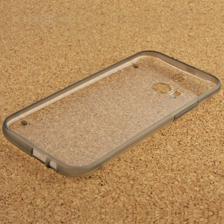 Transparent Plastic + Fluorescent Effect TPU Frame Case for HTC One / M8
