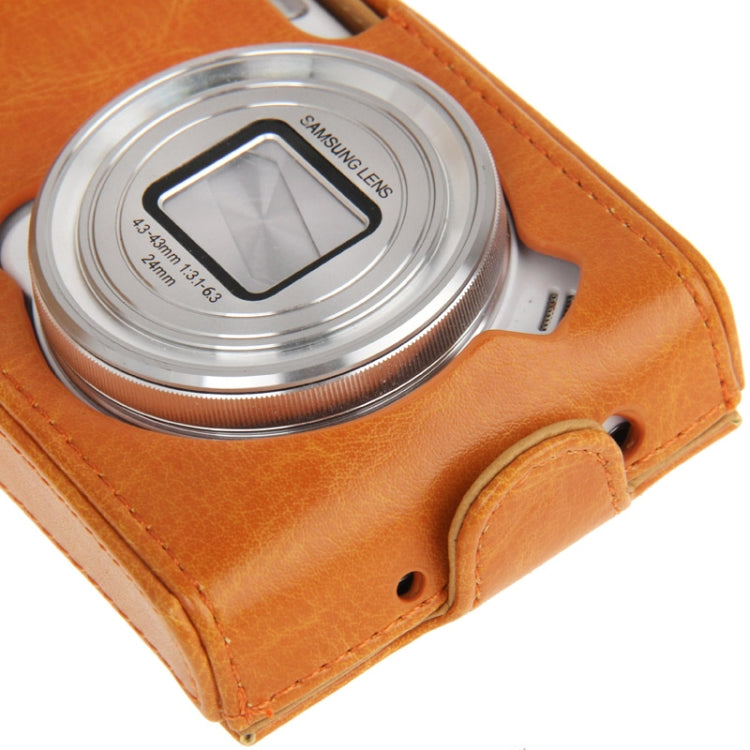 Vertical Flip Button Leather Case for Galaxy S IV Zoom / C1010