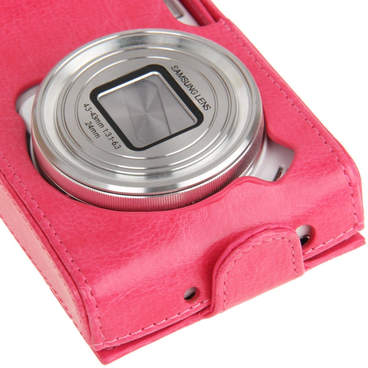 Vertical Flip Button Leather Case for Galaxy S IV Zoom / C1010