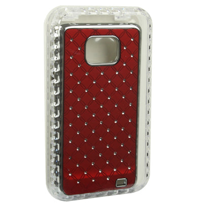 Luxury Bling Diamond Plastic Hard Back Case Cover for Galaxy S II / i9100