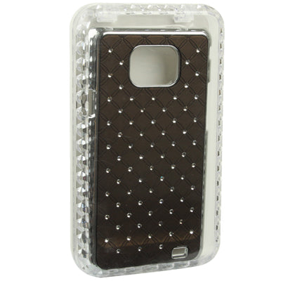Luxury Bling Diamond Plastic Hard Back Case Cover for Galaxy S II / i9100
