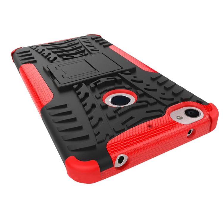 2 in 1 Double Colored Tire Texture Combination Case with Separable Black Holder For Letv Le 1s