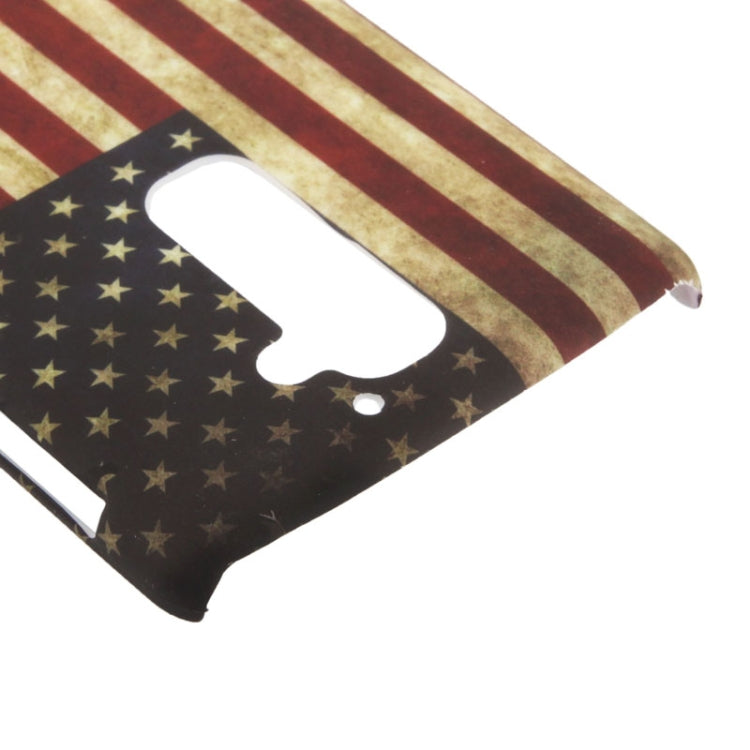 Retro USA Flag Pattern Plastic Case for LG Optimus G2 / D802