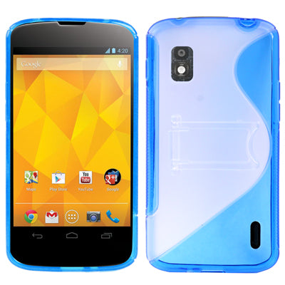 S Line Plastic Case with Holder for LG Nexus 4 / E960