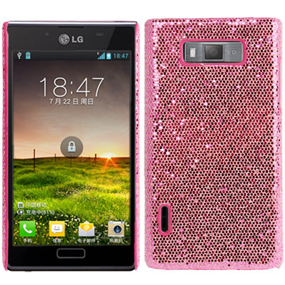 Glitter Powder Skinning Plastic Case for LG Optimus L7 / P705