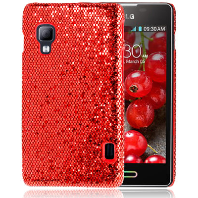 Fashion Shimmering Powder Pasted Skin Plastic Case