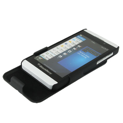 2 in 1 360 Degree Rotation Plastic Case with Belt Clip & Holder for Blackberry Z10(Black)