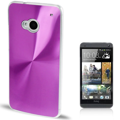 CD Texture Metal Paste Skin Crystal Case for HTC One / M7