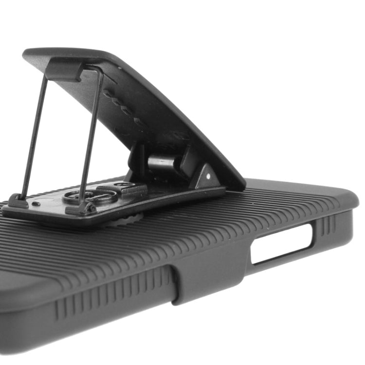 180 Degree Rotation Belt Clip / Desktop Stand with Detachable Plastic Case for Google Nexus 5(Black)