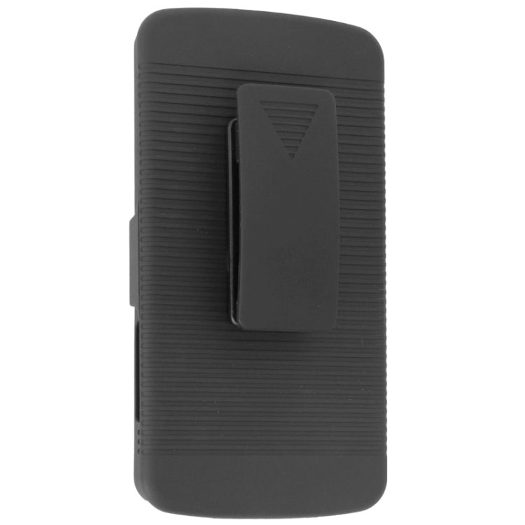 180 Degree Rotation Belt Clip / Desktop Stand with Detachable Plastic Case for Google Nexus 5(Black)