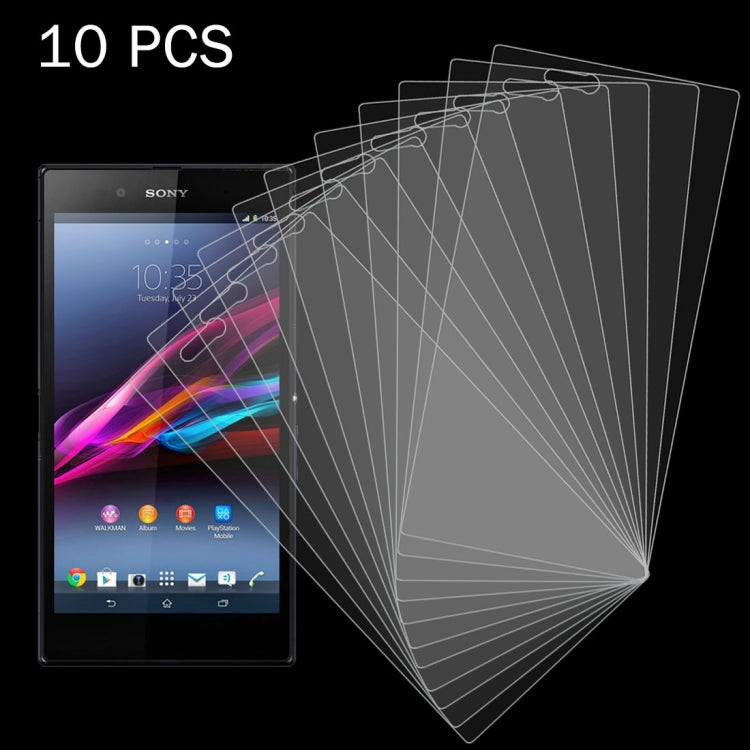 10 PCS for Sony Xperia Z Ultra / XL39h 0.26mm 9H Surface Hardness 2.5D Explosion-proof Tempered Glass Screen Film