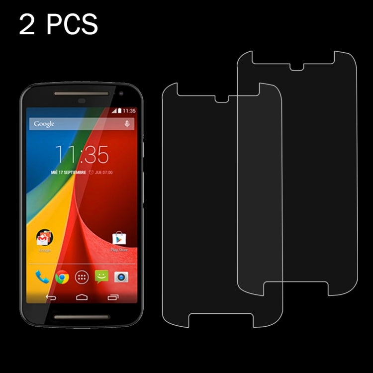 2 PCS for Motorola Moto G (2nd Gen.) 2014 0.26mm 9H Surface Hardness 2.5D Explosion-proof Tempered Glass Screen Film
